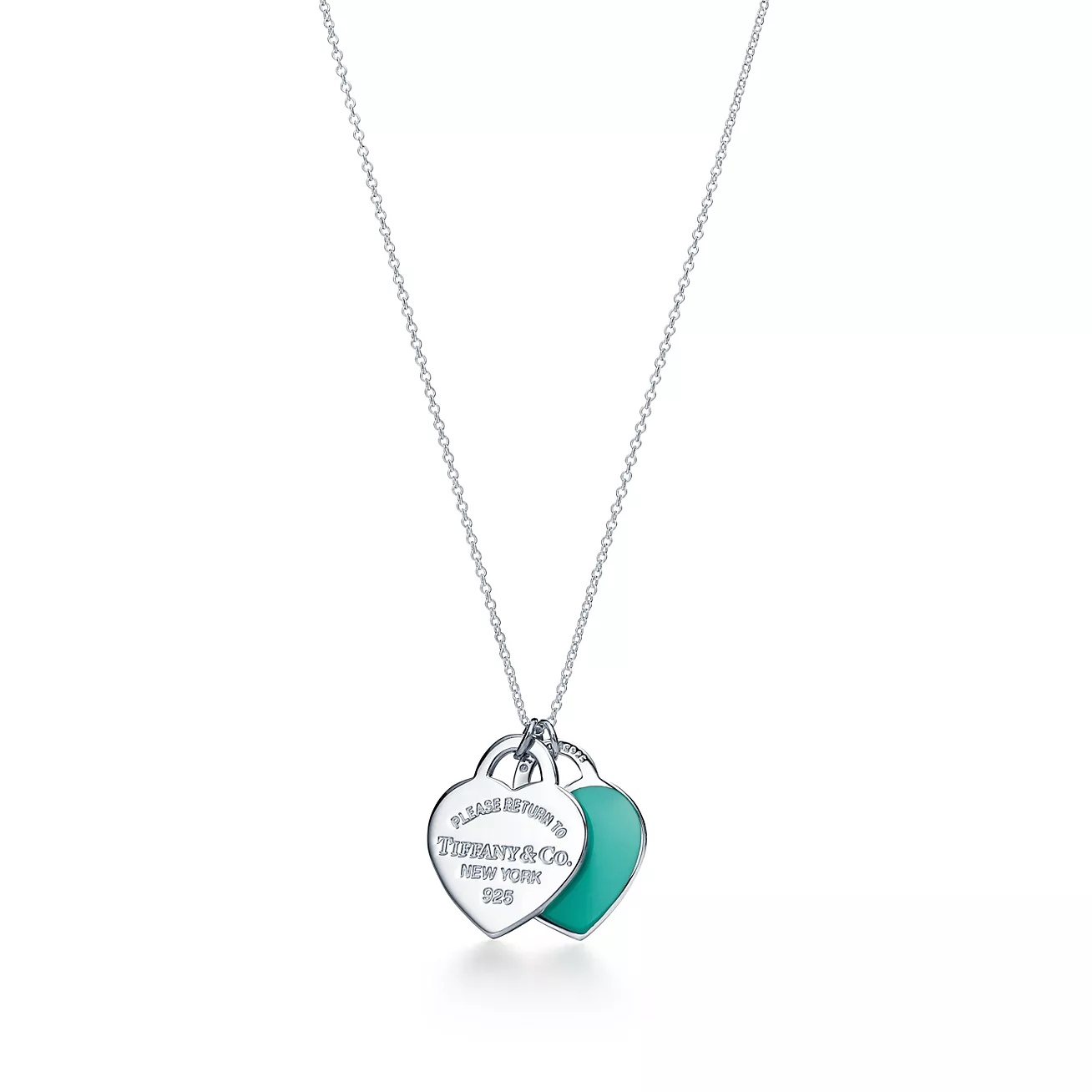 Tiffany Blue® Double Heart Tag Pendant