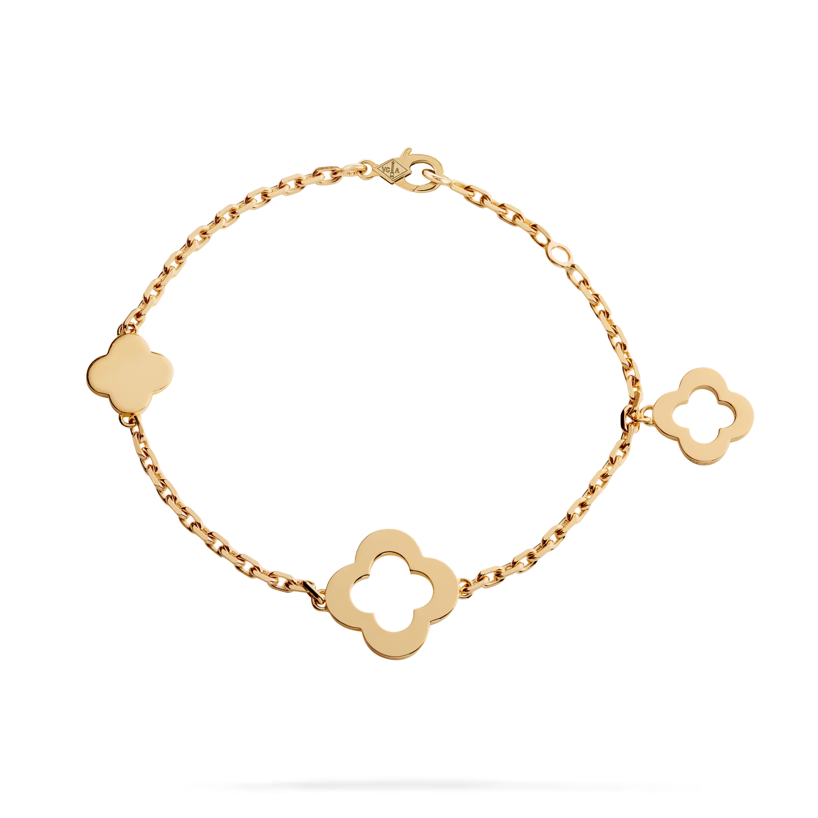 Dupe Van Cleef VCA Replica Byzantine Alhambra bracelet, 3 motifs