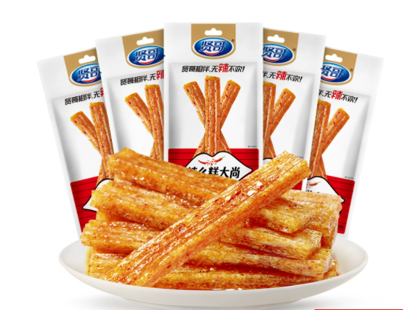 賢哥辣條 麻辣片素牛肉片 辣脆片