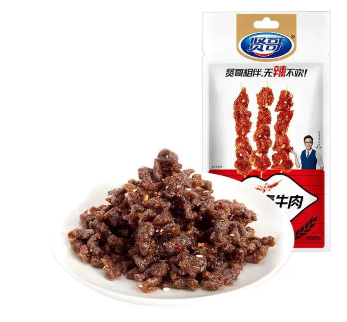 賢哥辣條 麻辣片素牛肉片 辣脆片