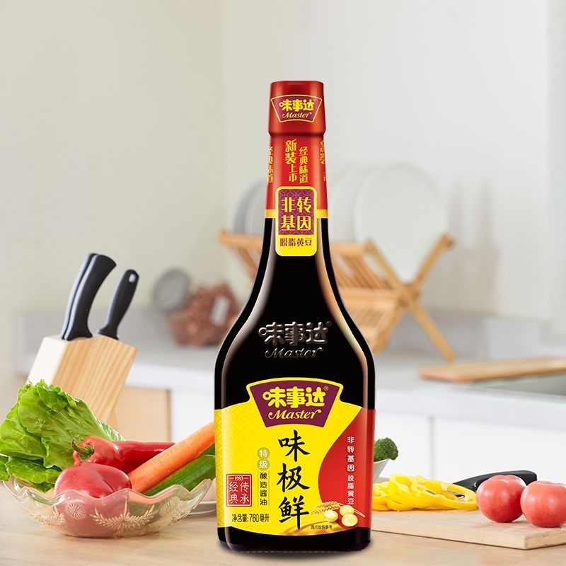 味事達 味極鮮料理醬油 玻璃瓶裝 760ml/1瓶