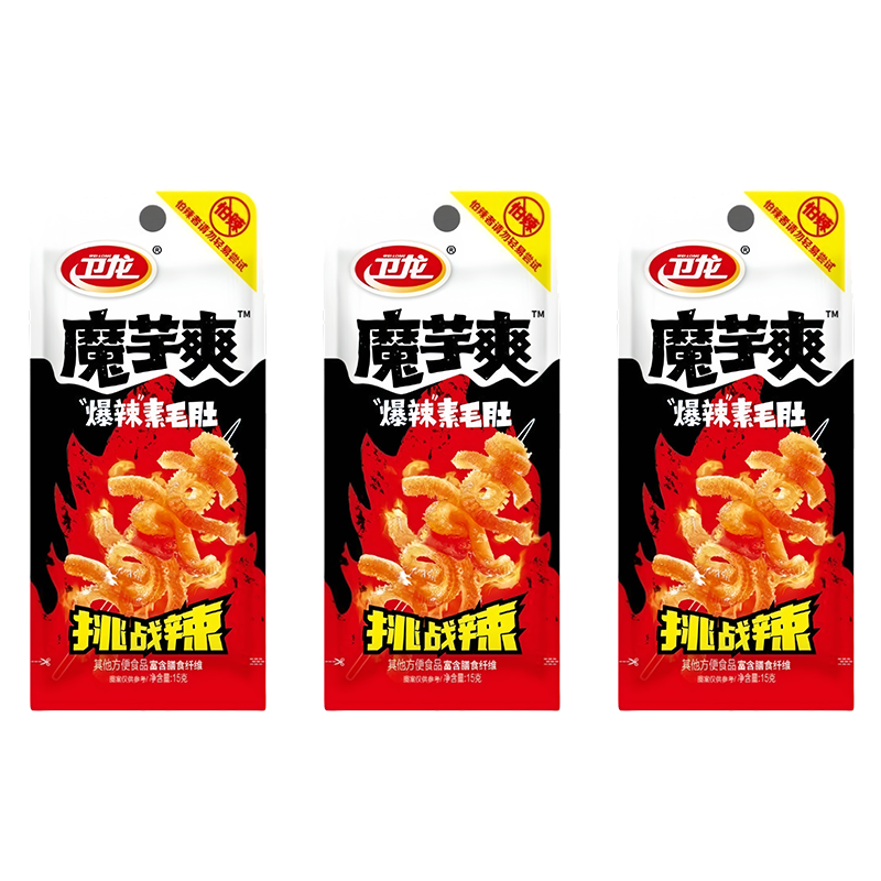 衛龍爆辣魔芋爽 挑戰辣魔芋素毛肚 15g/20包盒裝