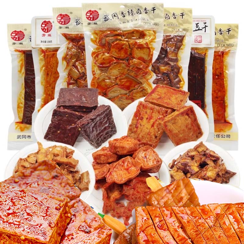 芳姐豆干 香辣豆干 手工蘭花幹 素食辣豆條