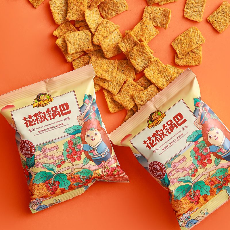 刺猬阿甘 花椒鍋巴 15g/袋 香辣 下酒菜