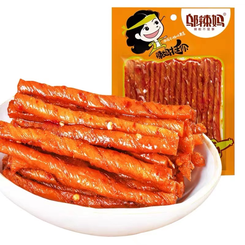 現貨 鄔辣媽酒鬼豆筋 辣條 素辣棒麵筋70g