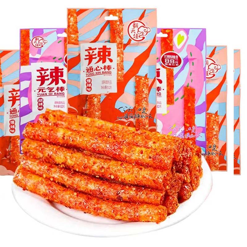 翻天娃元氣棒 魔術絲 辣條 辣棒 香辣絲