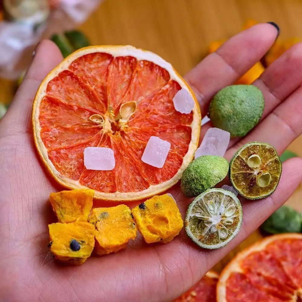 🥤西柚青桔百香果茶 凍幹金桔檸檬茶包