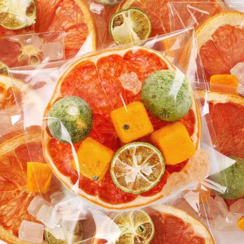 🥤西柚青桔百香果茶 凍幹金桔檸檬茶包