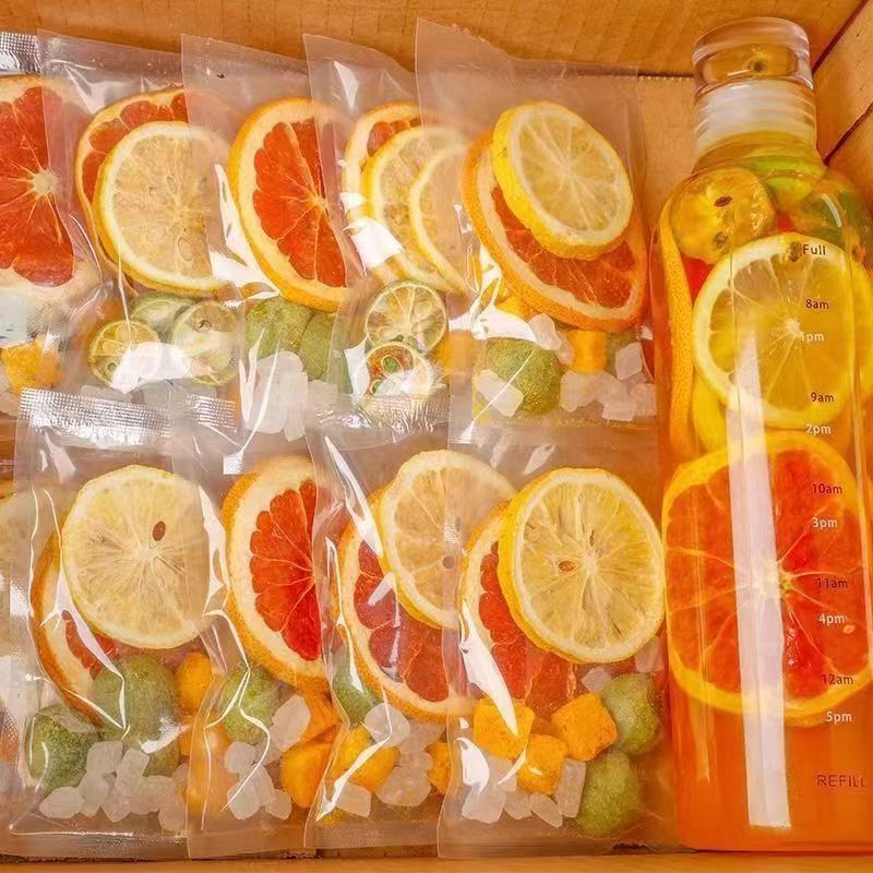 🥤西柚青桔百香果茶 凍幹金桔檸檬茶包