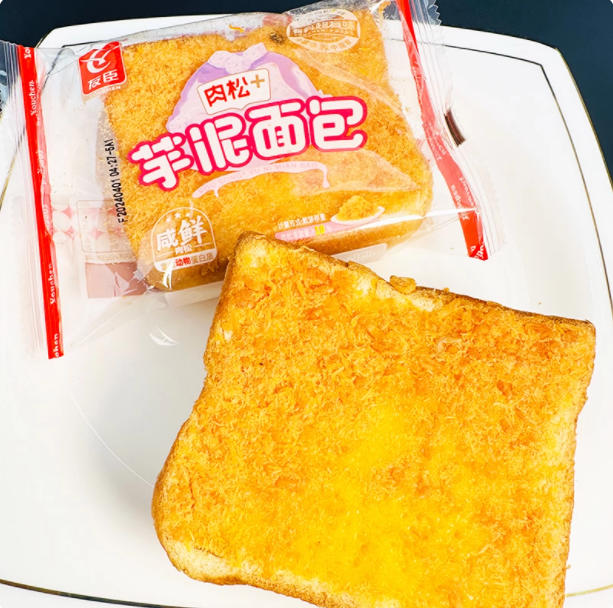 友臣吐司麵包 肉鬆芋泥紫米蛋糕 早餐包