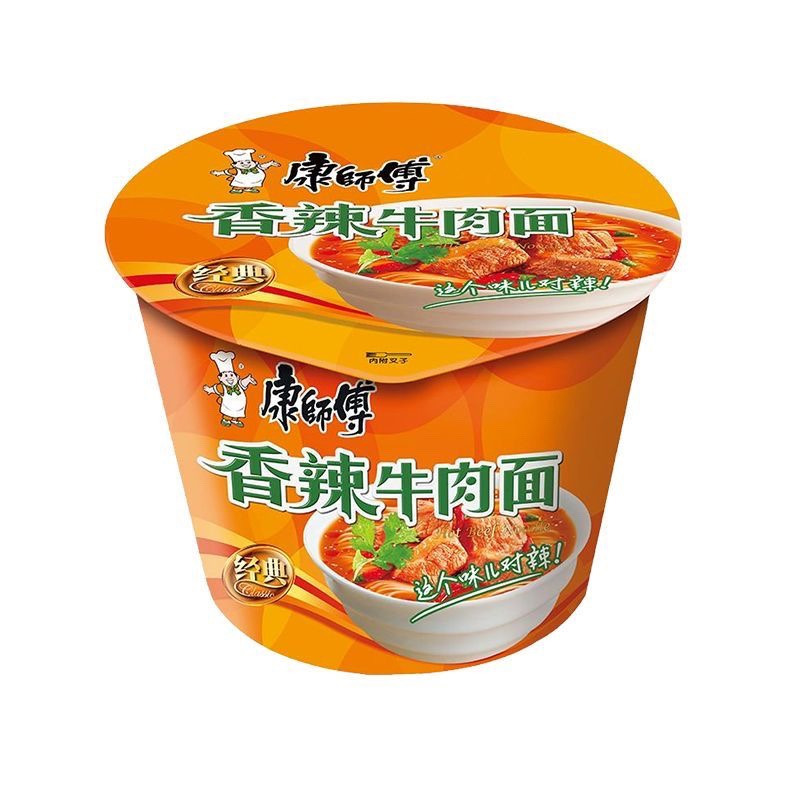 8月25日到期康師傅香辣牛肉麵 桶裝120g2月底出廠