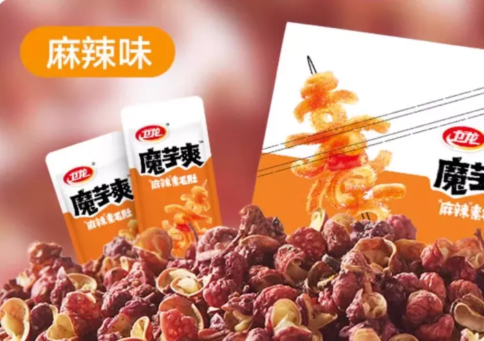衛龍魔芋爽 麻醬素毛肚 微辣口味 18g/盒裝20包