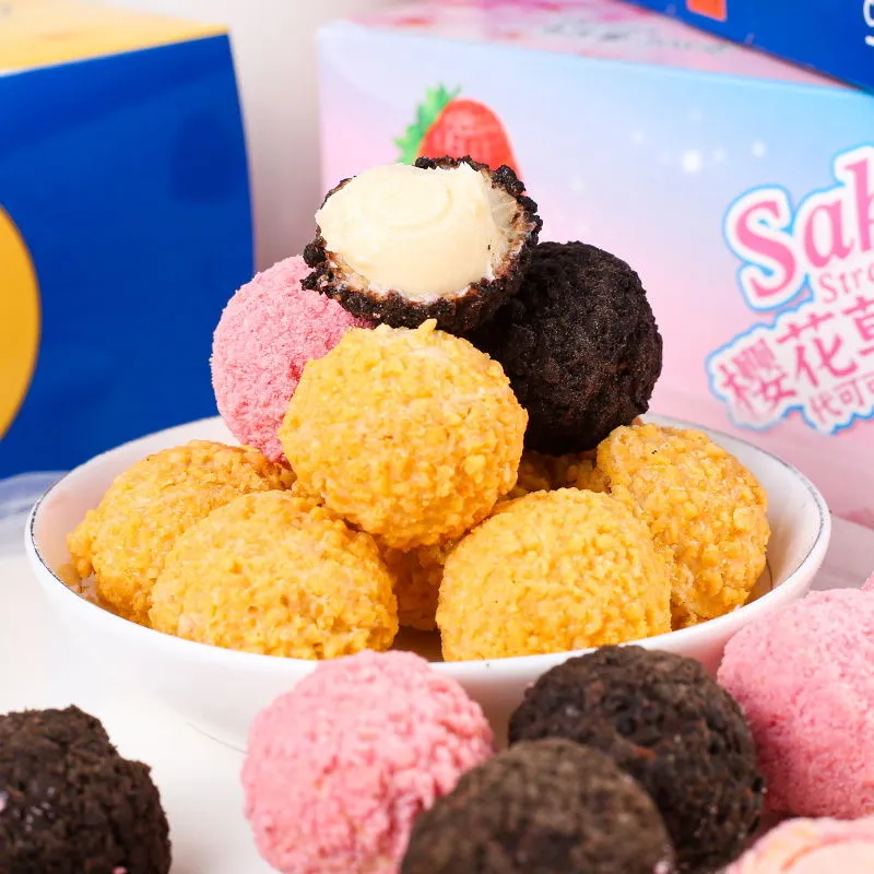 現貨 伊诺滋爆漿小丸子 巧克力夾心小丸子