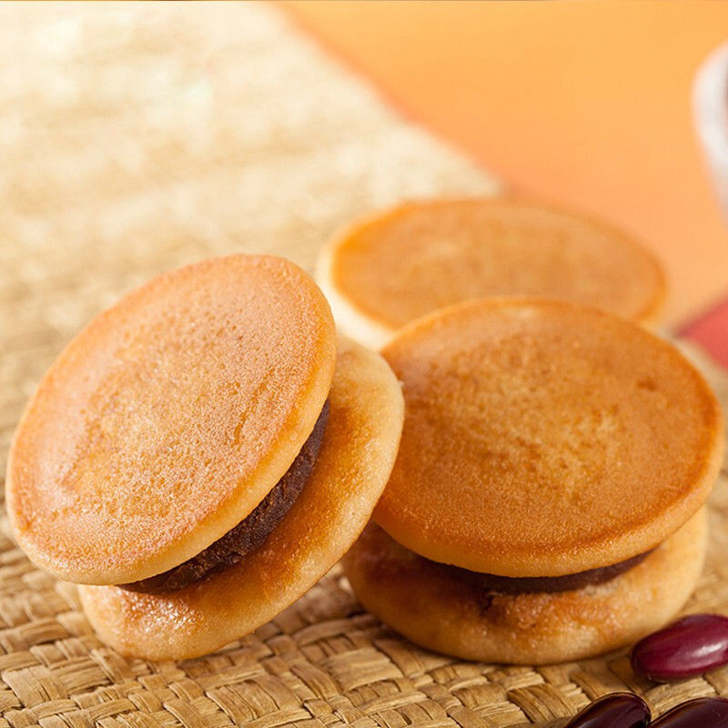 銅鑼燒夾心蛋糕 香芋紅豆麵包點心160g