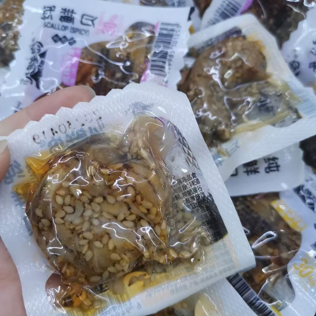 現貨 潤島扇貝 蒜蓉味 香辣味 純扇貝肉