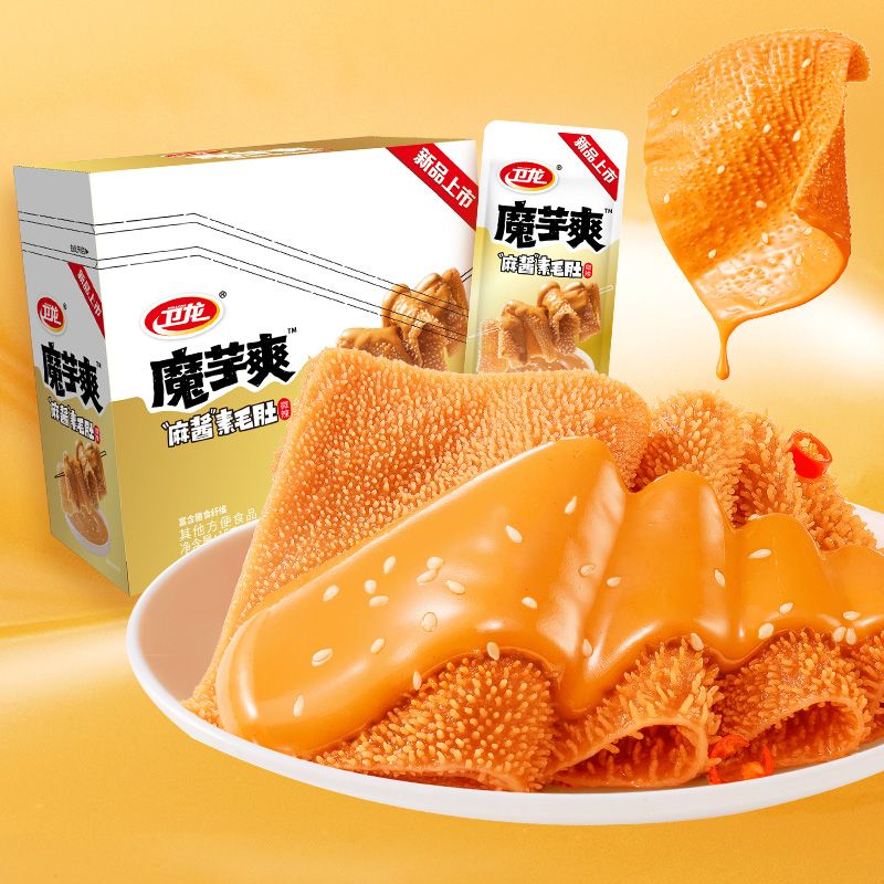 衛龍魔芋爽 麻醬素毛肚 微辣口味 18g/盒裝20包