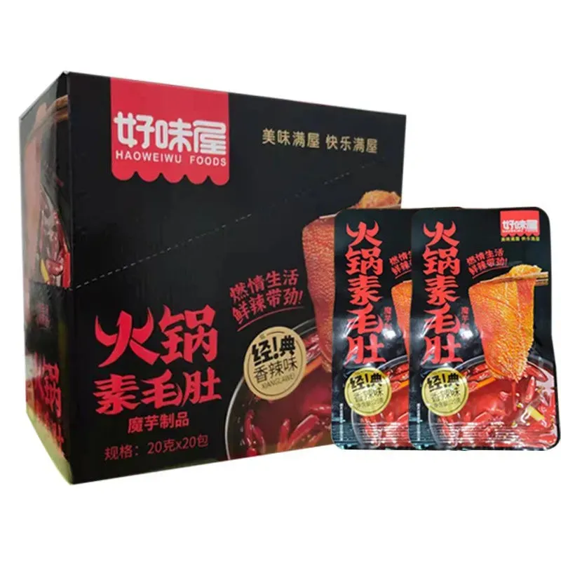 衛龍魔芋爽 麻醬素毛肚 微辣口味 18g/盒裝20包