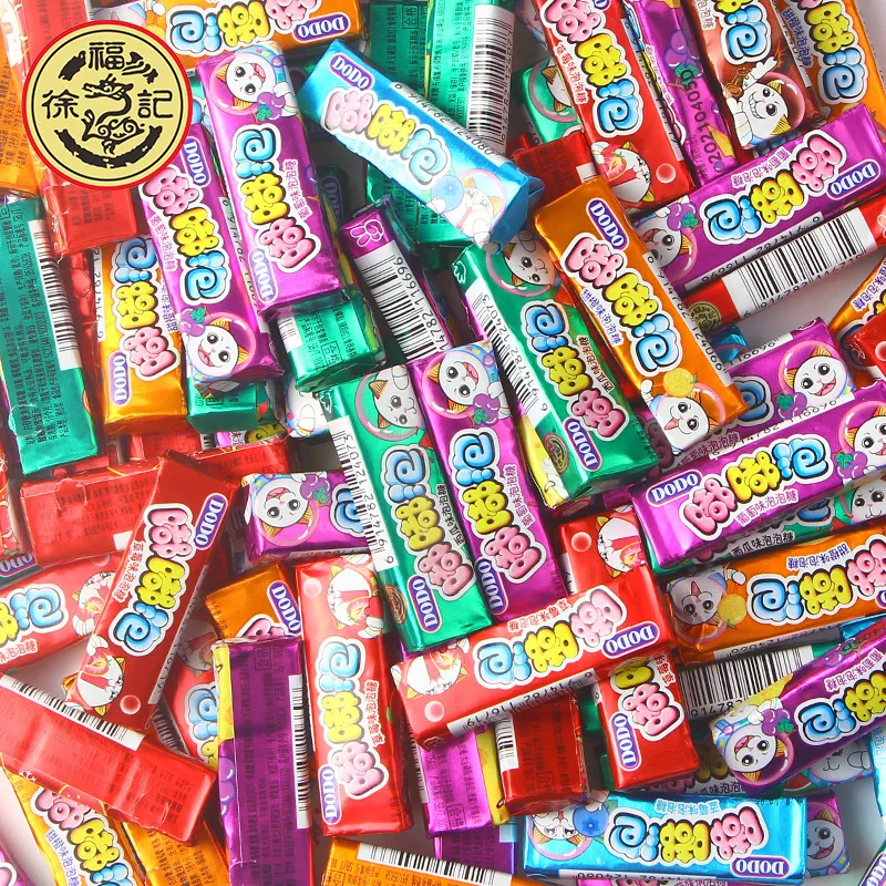 現貨 徐福記 嘟嘟泡 泡泡糖 罐装糖果 不可咽