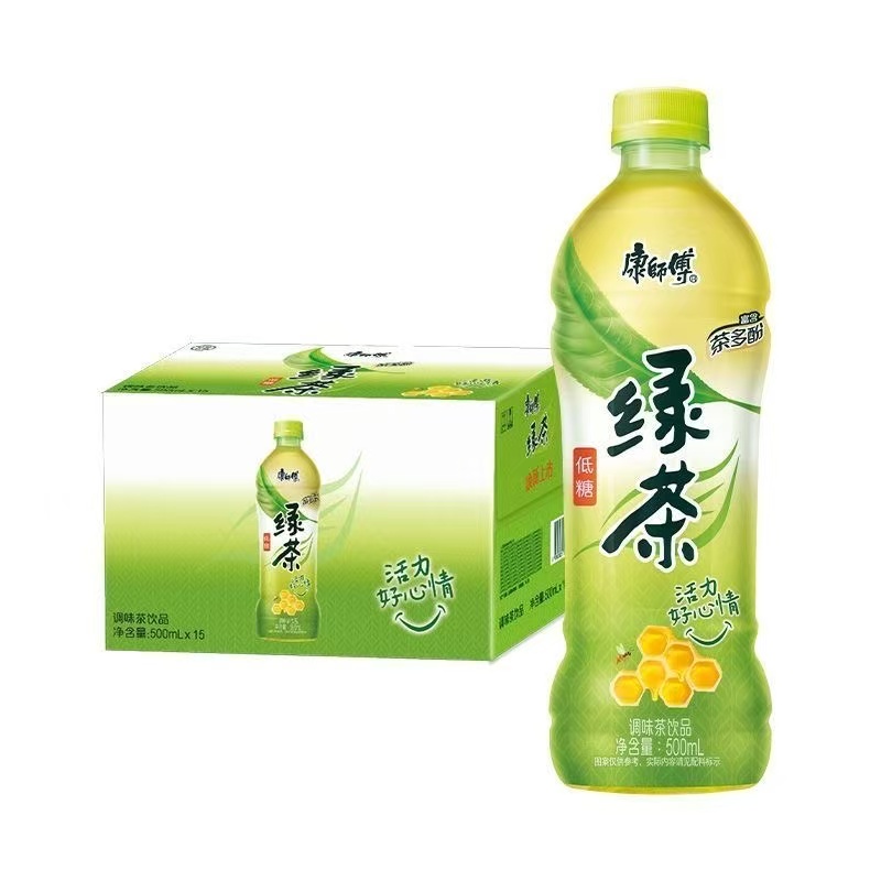 康師傅冰紅茶 茉莉花茶 柚子茶330ml 500ml冰力十足