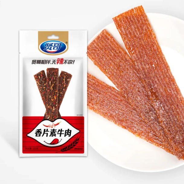 賢哥辣條 麻辣片素牛肉片 辣脆片