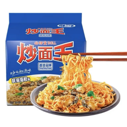 公仔炒麵王 蠔油海鮮風味 106g*4包
