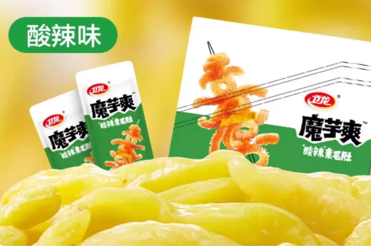 衛龍魔芋爽 麻醬素毛肚 微辣口味 18g/盒裝20包