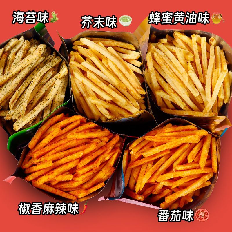 滇二娃農科院原切土豆薯條蜂蜜黃油味麻辣薯片洋芋條