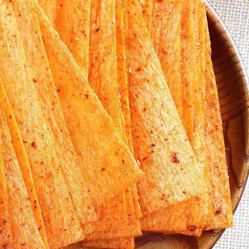 素烤鵝皮辣條 辣片 超長辣片 超大包20g/1包 面製品麻辣味素食零食 