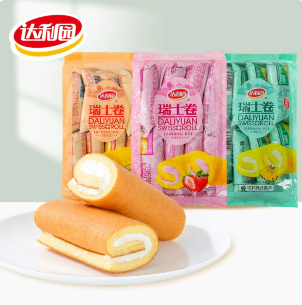 盼盼迷你小蛋糕 梅尼耶麵包 瑞士卷早餐包