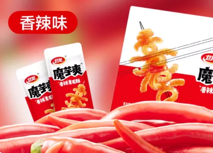 衛龍魔芋爽 麻醬素毛肚 微辣口味 18g/盒裝20包