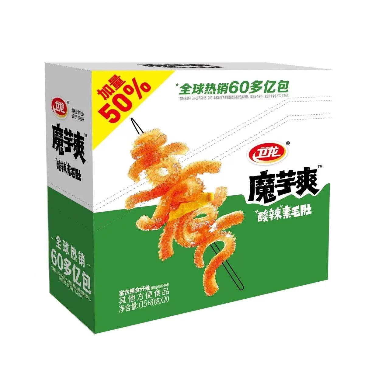 現貨 大盒 魔芋爽加量素毛肚 23g/包