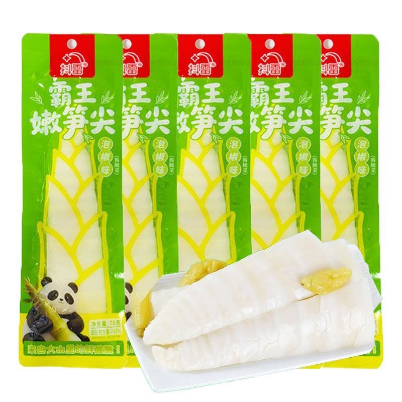 霸王嫩筍尖 抖雷78g 山椒脆筍開袋即食 酸辣