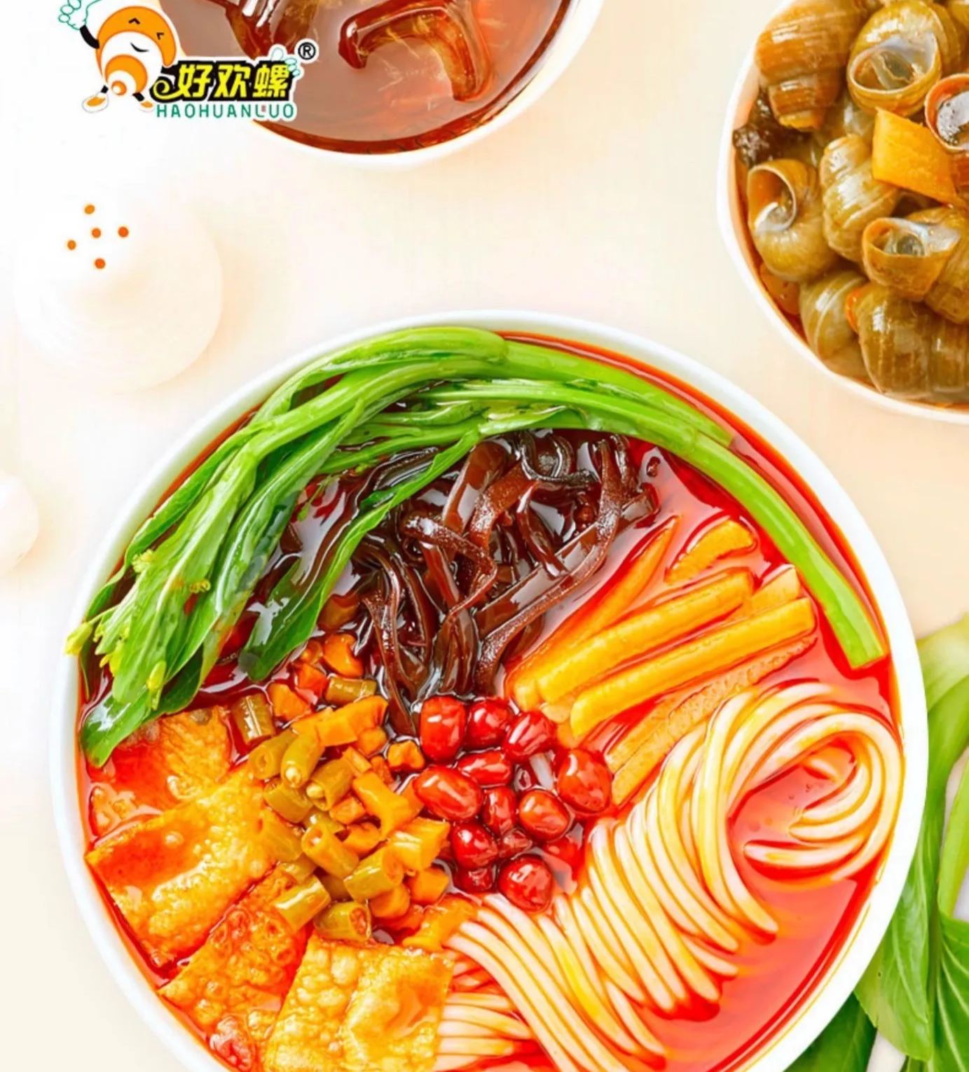 現貨 好歡螺柳州螺螄粉 400g 螺獅粉黃色 泡煮螺絲粉