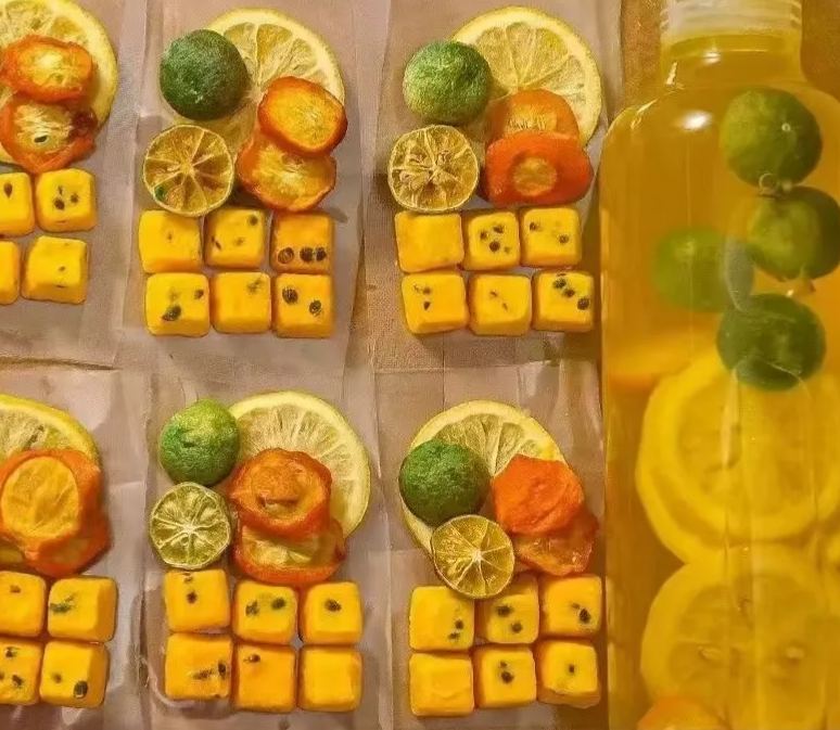 🥤西柚青桔百香果茶 凍幹金桔檸檬茶包