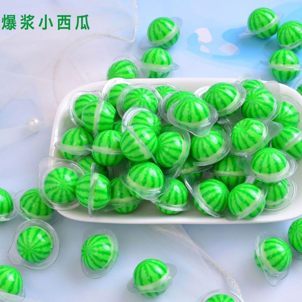 眼球軟糖 西瓜地球糖 夾心果汁軟糖