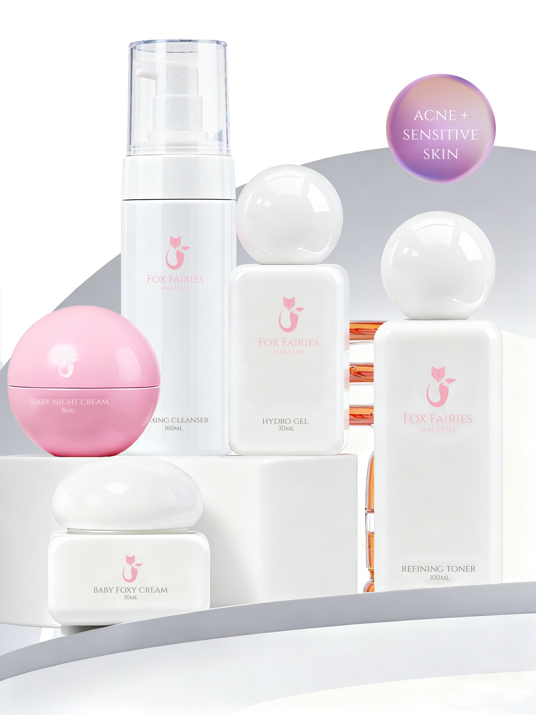 FOR ACNE & SENSITIVE SKIN (SET C)