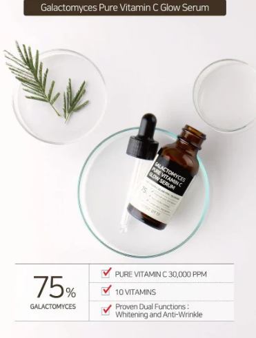 Some By Mi 半乳糖酵⺟VC亮⽩精华 SOME BY MI Galactomyces Pure Vitamin C Glow Serum 30ml