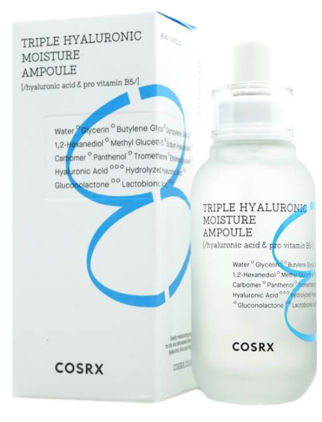 Cosrx 三重透明质酸保湿安瓶精华 40ml COSRX Hydrium Triple Hyaluronic Moisture Ampoule