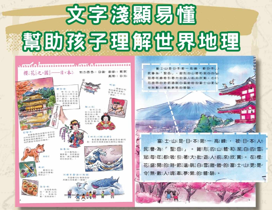 孩子的第一套世界地理百科 10+1本+1地圖 