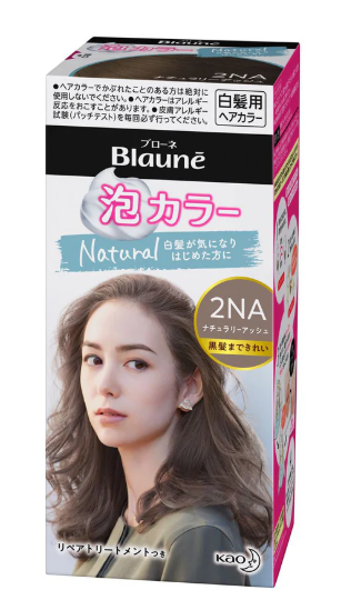 KAO花王 Blaune純植物泡沫染髮劑 遮白髮 #2N自然淺棕/ #2NA 天然灰褐色