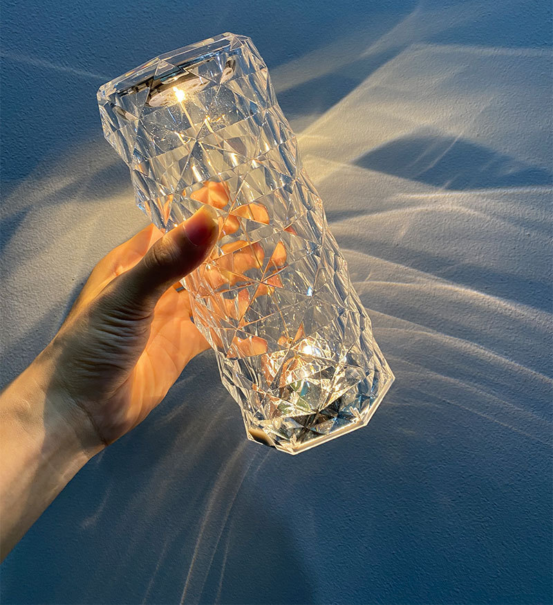 壓克力玫瑰氛圍燈-白色