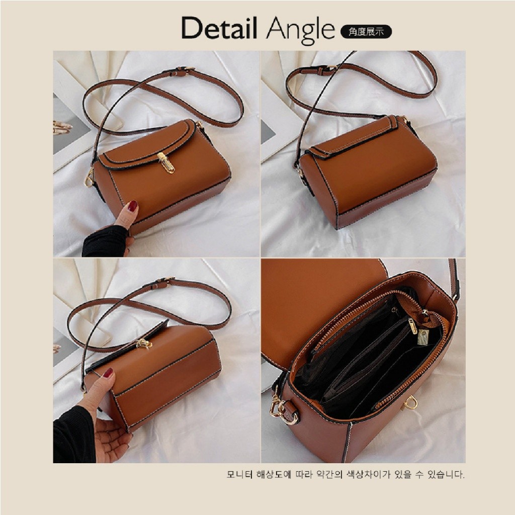 韓系百搭復古小方包