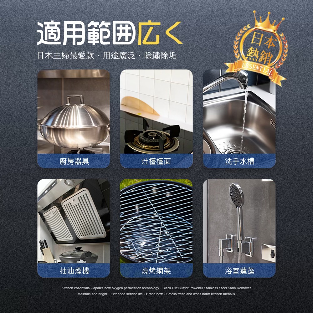 日本🇯🇵黑垢剋星 不鏽鋼強力去汙劑200ml