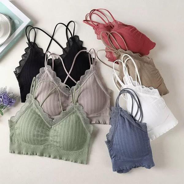 ❤️V領蕾絲美背心內衣&💜美背吊帶內衣 