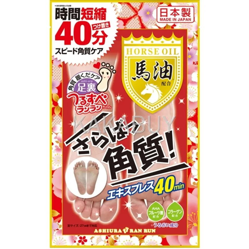 日本製-馬油配方-去角質腳膜