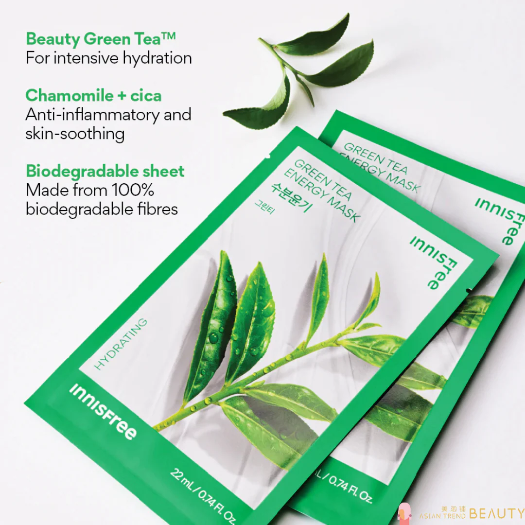 Innisfree 能量面膜-綠茶Green Tea -1Pc