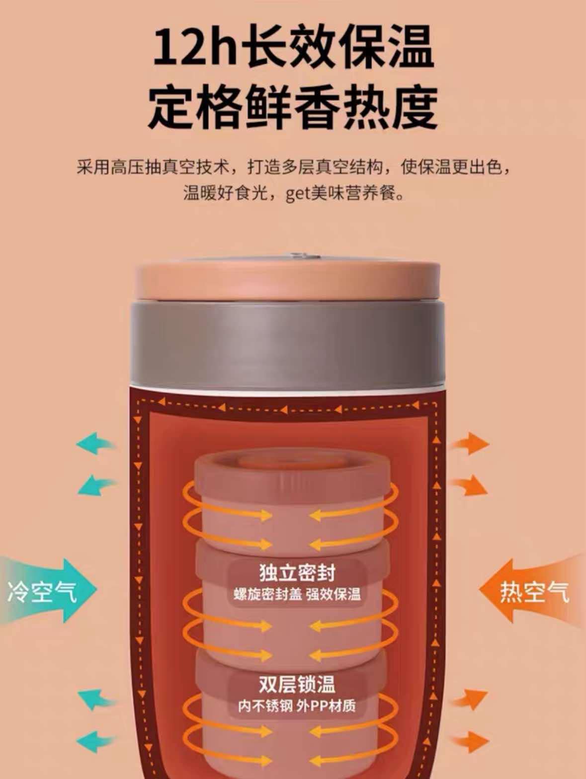 KBH 康巴赫 保溫提鍋 1.6L