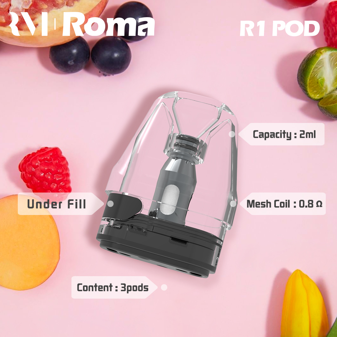 【空煙彈】Roma –R1 羅馬空煙彈 2ml 3顆裝 側注油空煙彈