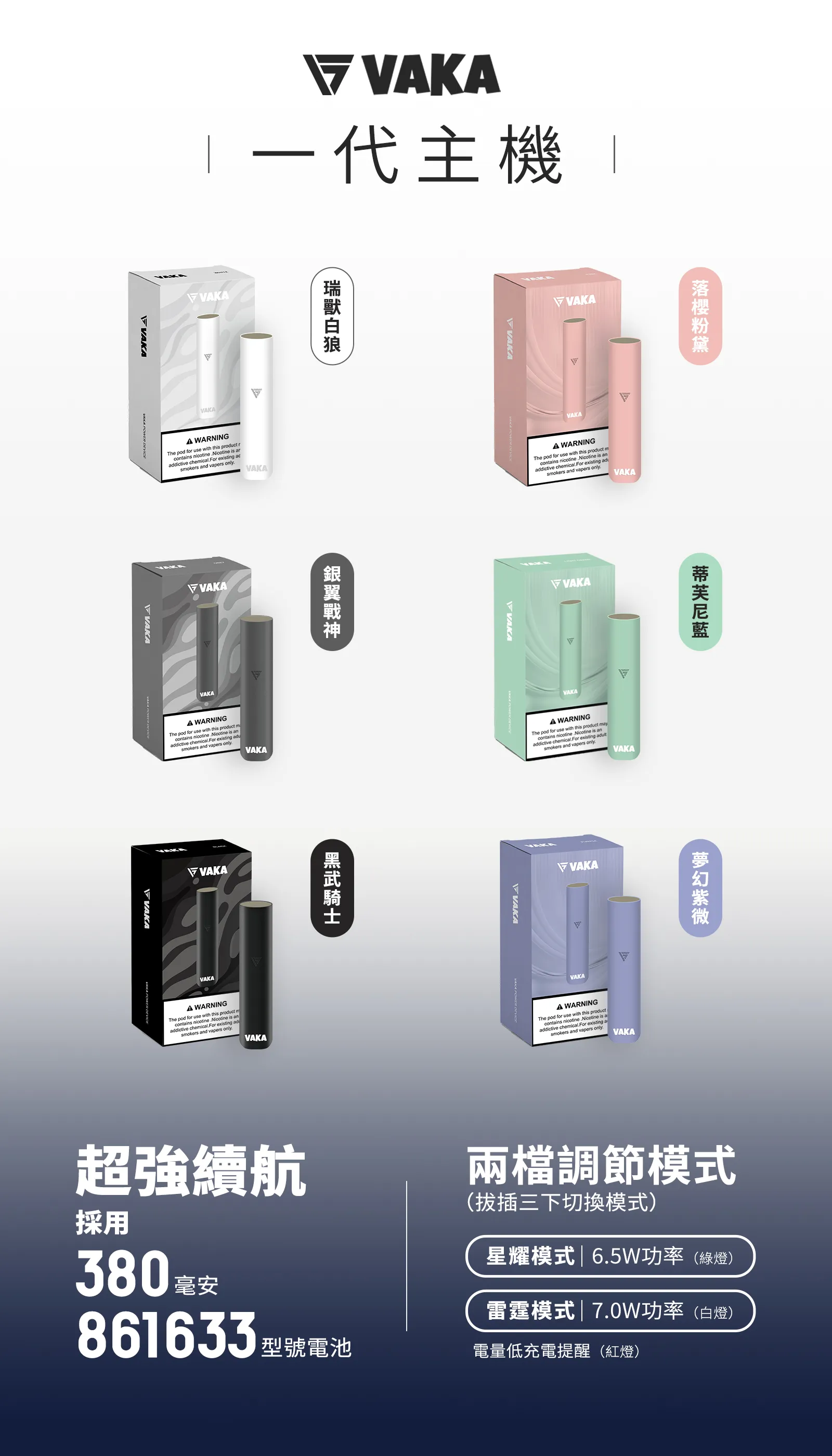 【VAKA主機】霧化桿/電子煙主機/換彈式設計/通用IAIL、殺小、SP2S、LANA、RELX、 一代煙彈