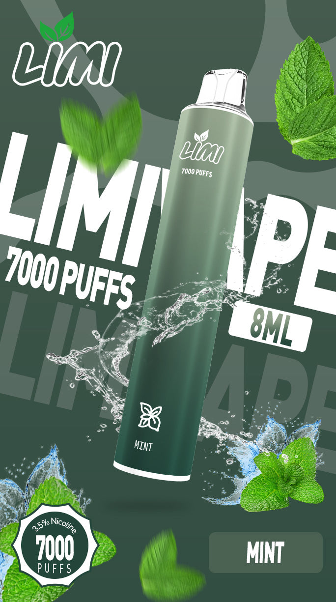 LIMI  7000口 抛棄式/一次性霧化棒 可充電電子煙